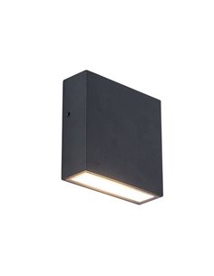 Aplique de exterior LED GEMINI XF, negro 7.4W 1050Lm, 3000K