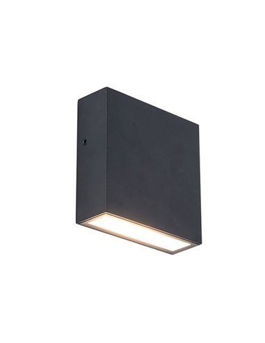 Aplique de exterior LED GEMINI XF, negro 7.4W 1050Lm, 3000K