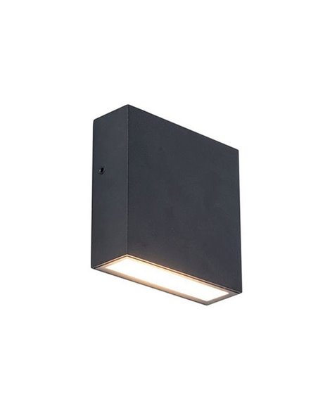 Aplique de exterior LED GEMINI XF, negro 7.4W 1050Lm, 3000K