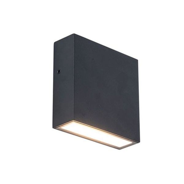 Aplique de exterior LED GEMINI XF, negro 7.4W 1050Lm, 3000K