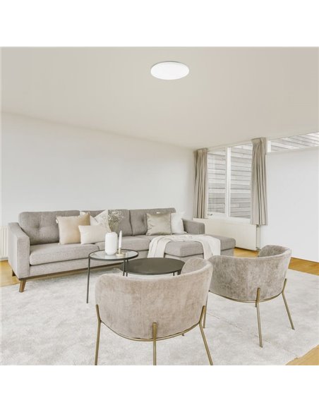 Plafón de techo LED 24W ZERO CCT 3000K-4000K-5000K, 2040Lm