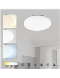 Plafón de techo LED 24W ZERO CCT 3000K-4000K-5000K, 2040Lm