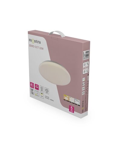 Plafón de techo LED 32W ZERO CCT 3000K-4000K-5000K, 2720Lm