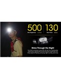 Lampe frontale LED à batterie rechargeable NU30 500Lm portée 130 mètres USB-C IP66