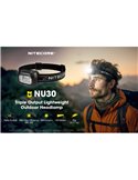 Linterna frontal batería recargable LED NU30 500Lm 130 metros de alcance USB-C IP66