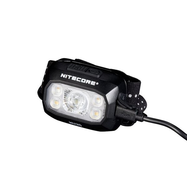 Lampe frontale LED à batterie rechargeable NU30 500Lm portée 130 mètres USB-C IP66