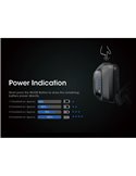 Linterna frontal LED NU31 550Lm 145 metros de alcance recargable USB-C batería 1.800 mAh