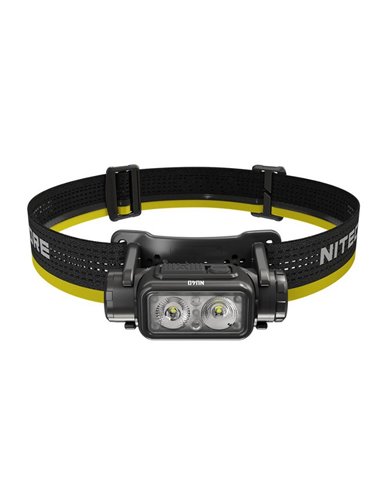 Linterna frontal NU40 LED 1000Lm batería recargable 2.600 mAh USB-C IP68