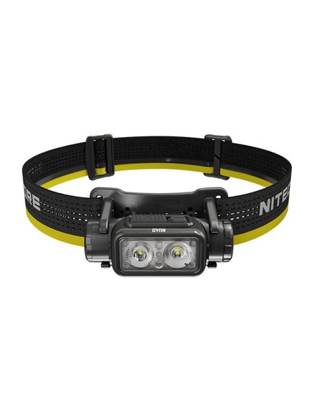 Linterna frontal NU40 LED 1000Lm batería recargable 2.600 mAh USB-C IP68