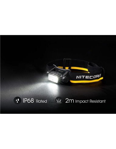 Linterna frontal NU40 LED 1000Lm batería recargable 2.600 mAh USB-C IP68