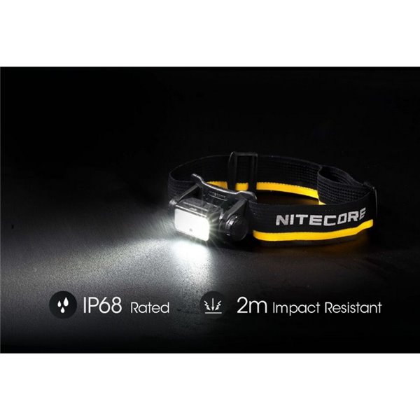 Linterna frontal NU40 LED 1000Lm batería recargable 2.600 mAh USB-C IP68
