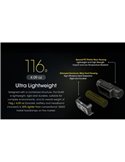 Linterna frontal NU40 LED 1000Lm batería recargable 2.600 mAh USB-C IP68