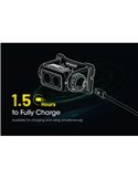 Linterna frontal NU40 LED 1000Lm batería recargable 2.600 mAh USB-C IP68