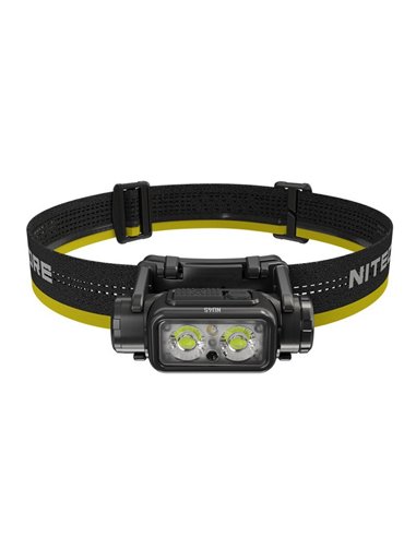 Linterna frontal potente NU45 1700Lm gran alcance 172 metros batería 4.000 mAh IP68 y sumergible