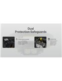 Linterna frontal potente NU45 1700Lm gran alcance 172 metros batería 4.000 mAh IP68 y sumergible