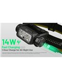 Linterna frontal potente NU45 1700Lm gran alcance 172 metros batería 4.000 mAh IP68 y sumergible