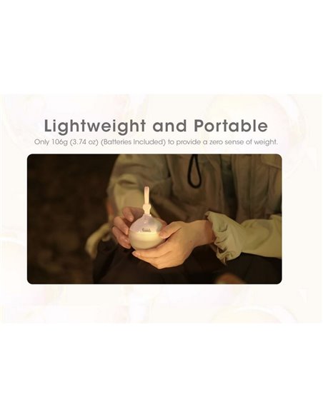 BUBBLE Lampe de poche LED portable Style boule Spécial Camping IPx4 Magnétique 100Lm