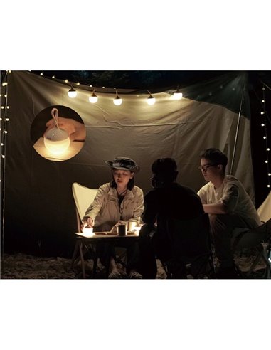 BOLHA Portátil LED Lanterna Bola Estilo Especial Camping IPx4 Magnético 100Lm