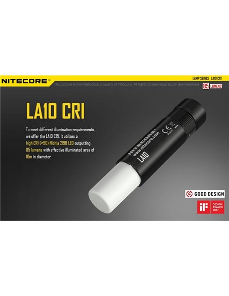 Linterna de mano LED en Stick LA10 Tapa Trasera Magnética 135Lm 10 metros Alcance IPX6