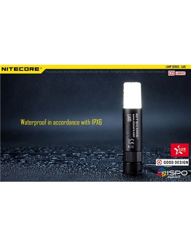 Linterna de mano LED en Stick LA10 Tapa Trasera Magnética 135Lm 10 metros Alcance IPX6