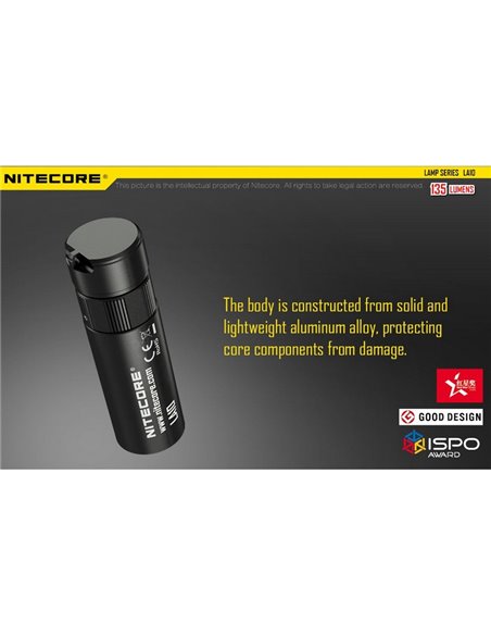 Linterna de mano LED en Stick LA10 Tapa Trasera Magnética 135Lm 10 metros Alcance IPX6