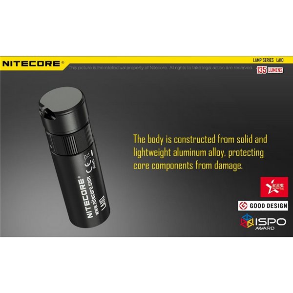 Linterna de mano LED en Stick LA10 Tapa Trasera Magnética 135Lm 10 metros Alcance IPX6