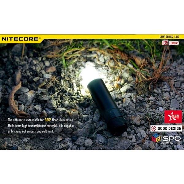 Linterna de mano LED en Stick LA10 Tapa Trasera Magnética 135Lm 10 metros Alcance IPX6