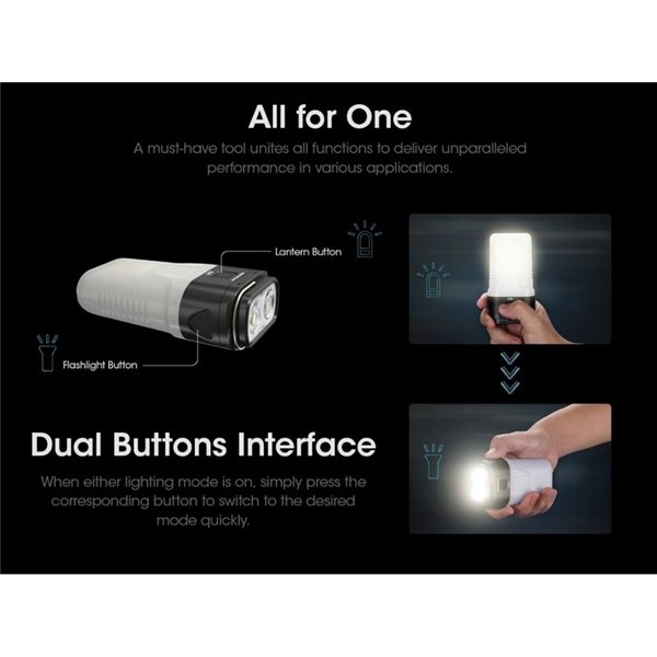 Linterna de Mano LED LR70 Muy Potente 3000Lm 300m Alcance Batería 10,000mAh IP67