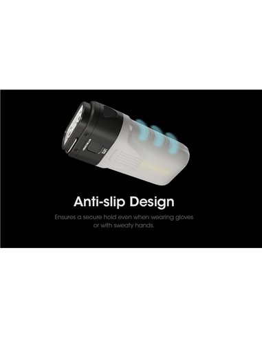 Linterna de Mano LED LR70 Muy Potente 3000Lm 300m Alcance Batería 10,000mAh IP67
