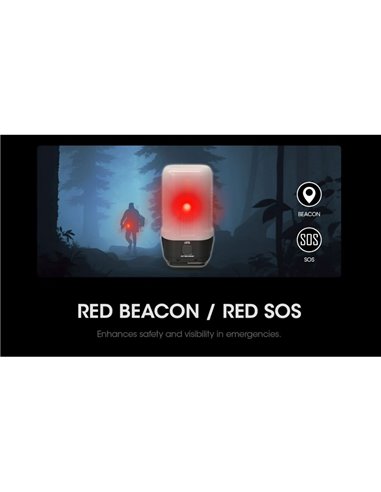 Linterna de Mano LED LR70 Muy Potente 3000Lm 300m Alcance Batería 10,000mAh IP67