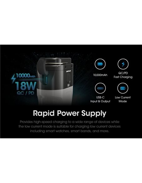 Linterna de Mano LED LR70 Muy Potente 3000Lm 300m Alcance Batería 10,000mAh IP67