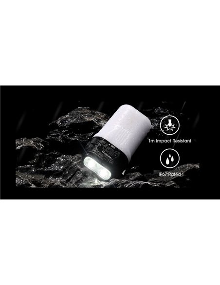 Lampe de poche LED LR70 très puissante 3000Lm portée 300m batterie 10 000mAh IP67