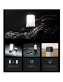 Lampe de poche LED LR70 très puissante 3000Lm portée 300m batterie 10 000mAh IP67