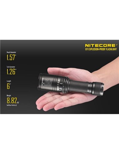 Lanterna Manual LED EF1 830 Lumens 270 metros Alcance IP54