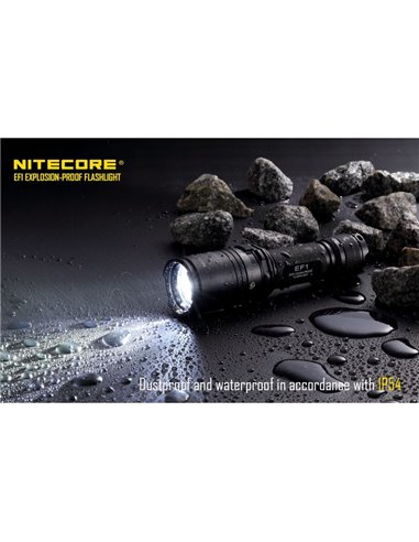 Lampe de poche LED EF1 830 Lumens Portée 270 mètres IP54