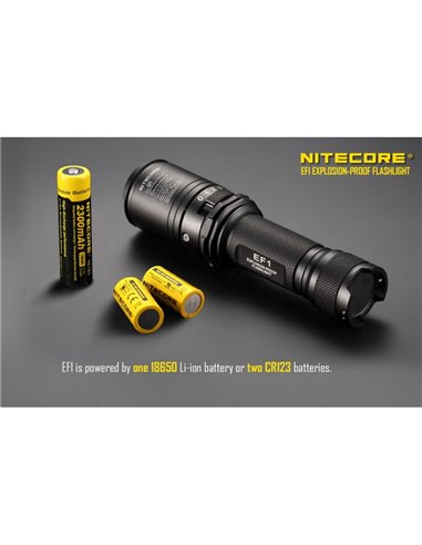 Lampe de poche LED EF1 830 Lumens Portée 270 mètres IP54