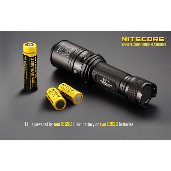 Lanterna Manual LED EF1 830 Lumens 270 metros Alcance IP54