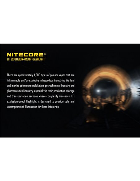 Linterna de Mano EF1 LED 830 Lúmenes 270 metros Alcance IP54