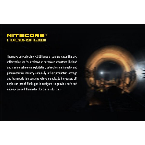 Lampe de poche LED EF1 830 Lumens Portée 270 mètres IP54