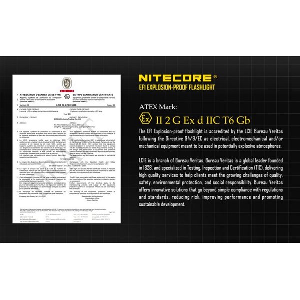 Linterna de Mano EF1 LED 830 Lúmenes 270 metros Alcance IP54