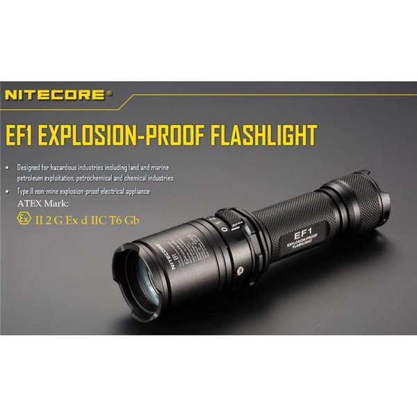 Lampe de poche LED EF1 830 Lumens Portée 270 mètres IP54