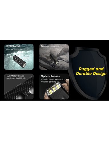 Linterna LED de mano TM12K Muy Potente 12.000Lm 250m Alcance IP68