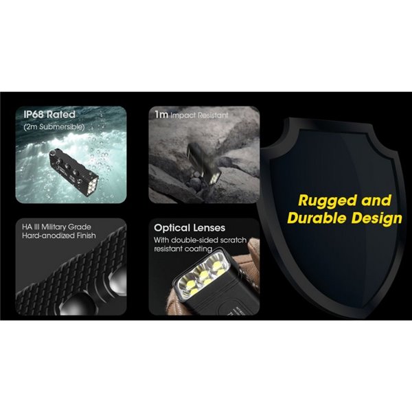 Lampe de poche LED portative TM12K très puissante 12 000 Lm portée 250 m IP68