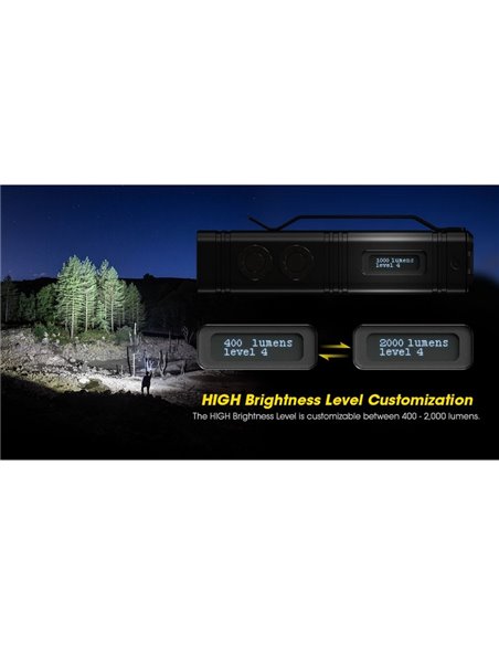 Lampe de poche LED portative TM12K très puissante 12 000 Lm portée 250 m IP68