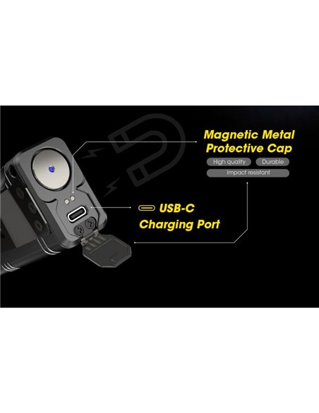 Lampe de poche LED portative TM12K très puissante 12 000 Lm portée 250 m IP68