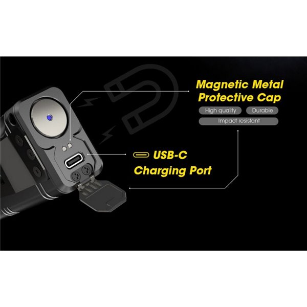 Linterna LED de mano TM12K Muy Potente 12.000Lm 250m Alcance IP68