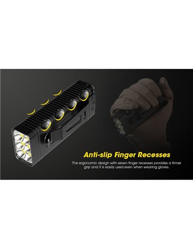 Linterna LED de mano TM12K Muy Potente 12.000Lm 250m Alcance IP68