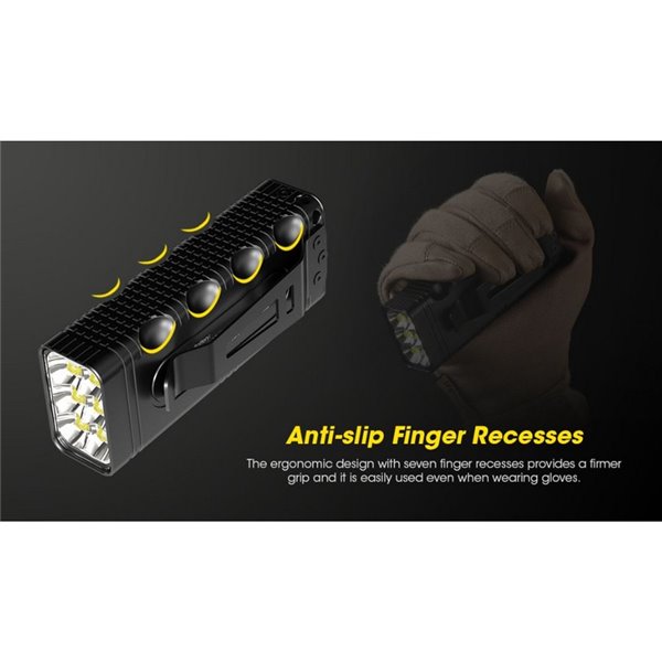 Linterna LED de mano TM12K Muy Potente 12.000Lm 250m Alcance IP68