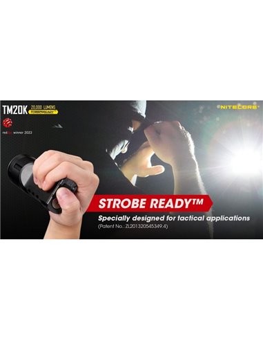 Lanterna manual LED TM20K super potente 20.000Lm 290m de alcance IP68