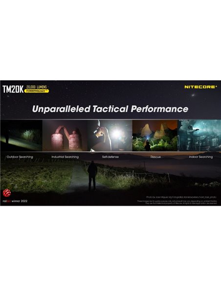 Lanterna manual LED TM20K super potente 20.000Lm 290m de alcance IP68